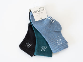 Lincoln Socks -3 Pack (Dark)